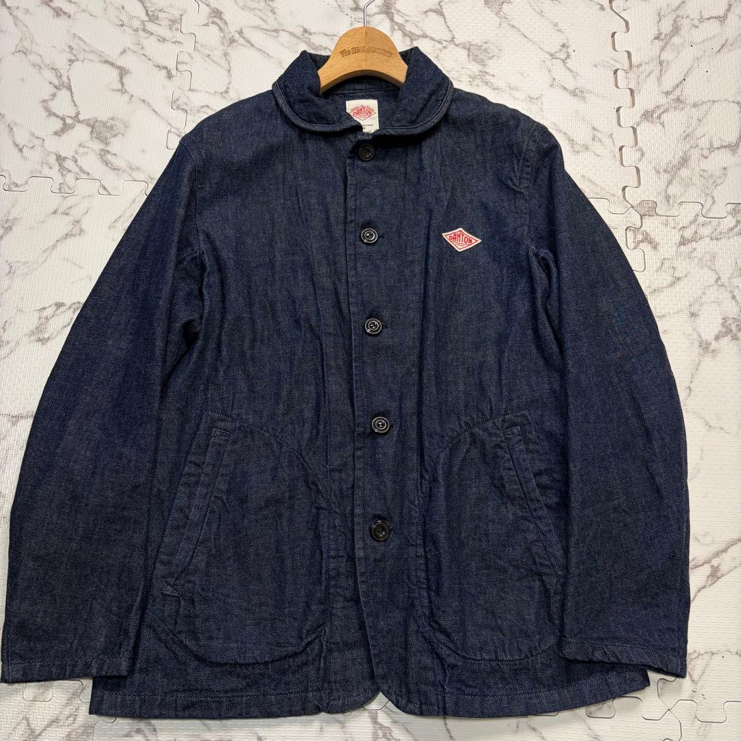 美品✨ ダントン デニム カバーオール インディゴ 40size ゆったりサイズ