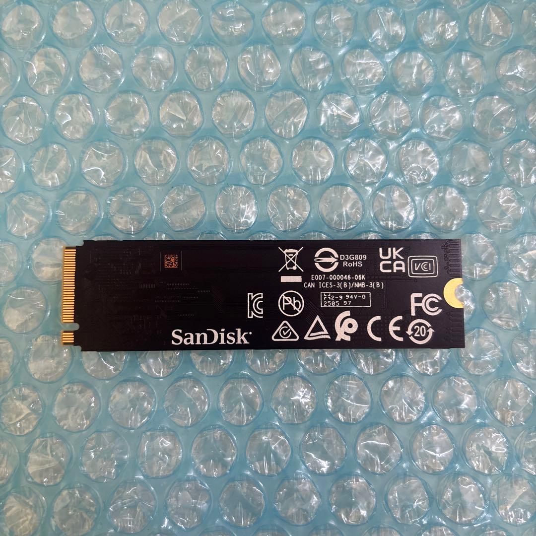 ⑤SanDisk SN5000S PCIe NVMe M.2 512GB